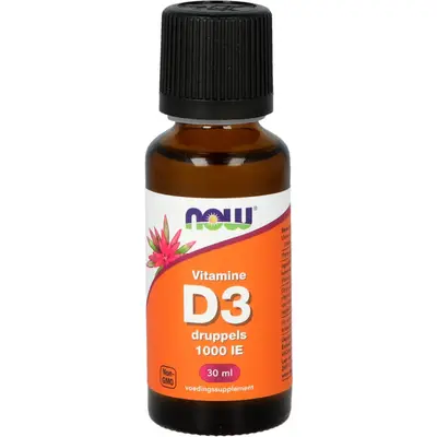 Now Vitamine D3 Druppels 1000Ie bij Vitatheek