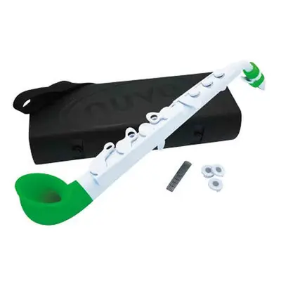 NUVO jSAX 2.0 wit-groen saxofoon in C lichtgewicht met kunststof rieten kindersaxofoon bij VDS Instrumenten