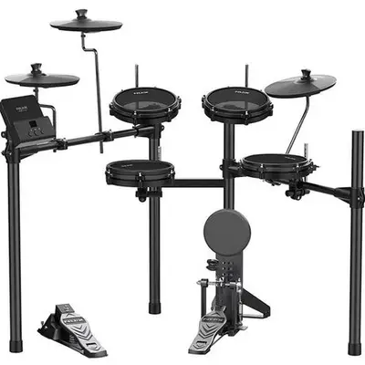 NUX DM-110 Elektronisch Drumstel met Mesh Vellen en Mobiele app bij VDS Instrumenten
