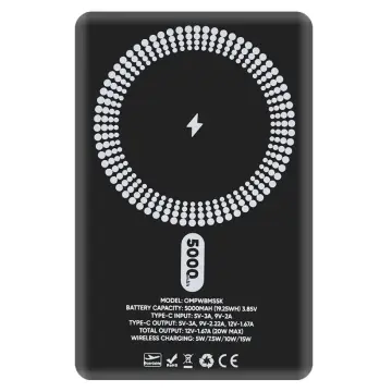 OBAL:ME MagNetix Magnetische Powerbank 5000 mAh MagSafe 20W PD - Zwart bij Mobile Supplies