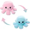Octopus Mood Pluche Knuffel (Lichtroze/Lichtblauw) 15 cm bij TopKnuffels