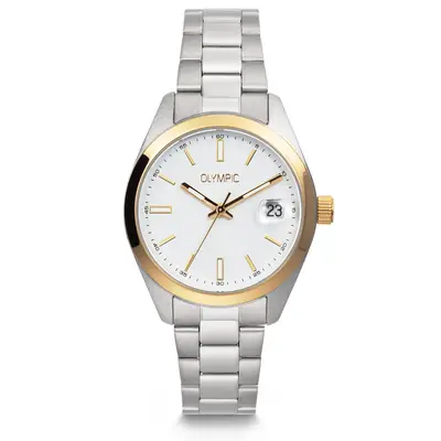 Olympic Louise Zilver en Wit Dameshorloge OL75DSS004B bij Brandfield