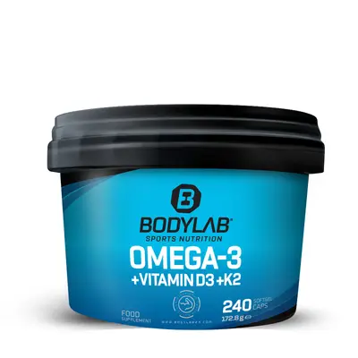 Omega-3 + D3 + K2 (omega-3 triglyceride + vitamins) (240 softgel capsules) bij Bodylab
