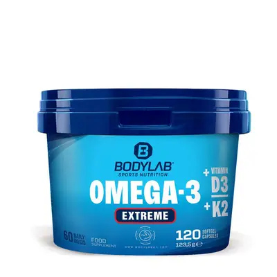 Omega-3 + Vitamine D3 + K2 Extreme (120 Kapseln) bij Bodylab