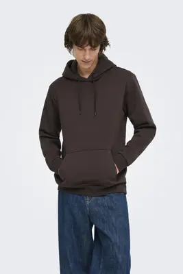 ONSCERES HOODIE SWEAT NOOS 22018685 Coffee Bean bij Sans