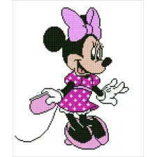 (OP=OP) Diamond painting kit Disney Minnie met handtasje bij De Spinnerij