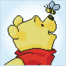 (OP=OP) Diamond painting kit Disney Pooh met bij bij De Spinnerij