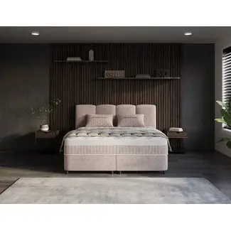 Opbergboxspring Allure- Taupe bij Beddengoeddirect
