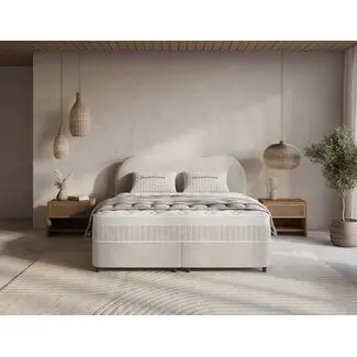 Opbergboxspring Arcus- Off white bij Beddengoeddirect