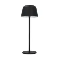 Oplaadbare tafellamp 30 cm | Atlanta | 2700-3000-4000K | Dimbaar | IP54 | Zwart | 2.5W bij 123led