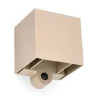 Oplaadbare wandlamp met schemersensor | Up & Down | Amarillo | 2700K | IP54 | 2.5W | Zandkleur bij 123led