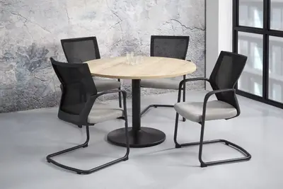 Orange Office ronde vergadertafel bij Kantoorinrichtingkopen.nl