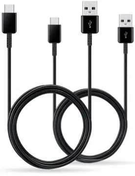 Originele Samsung USB-A naar USB-C Kabel 1.5 Meter Zwart (2-Pack) bij GSMpunt