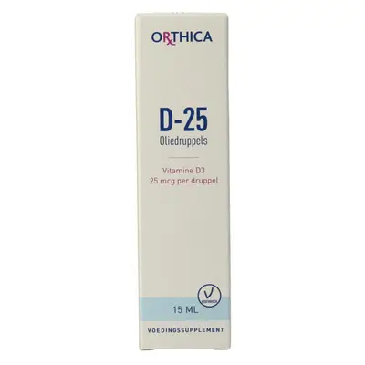 Orthica Vitamine D-25 Olie Druppels bij Vitatheek