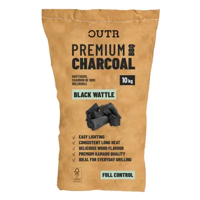 OUTR Premium Black Wattle Houtskool 10 kg BBQ Brandstof bij BBQ Specialist