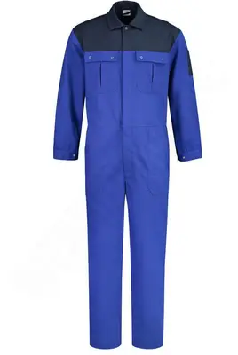 Overall 2 kleuren drukknoopsluiting bij Wear2work