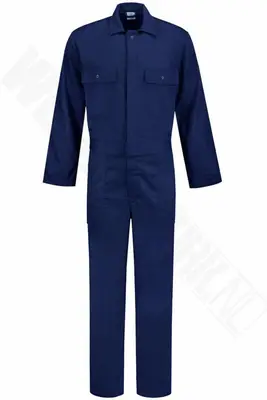 Overall Drukknoop Katoen bij Wear2work