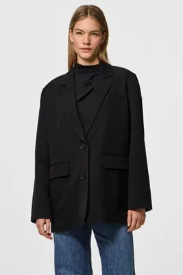 oversized blazer zwart bij Wehkamp