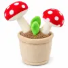 Paddenstoel in Bloempot Pluche Knuffel Plant 15 cm bij TopKnuffels