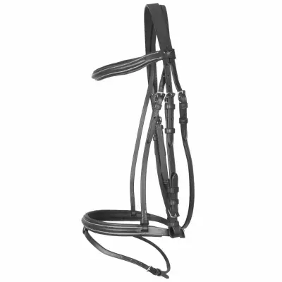 Pagony Basic gecomb. hoofdstel zwart maat:pony bij Paardensportwebshop