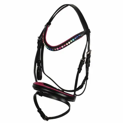 Pagony Hoofdstel Pinkeltje zwart maat:pony bij Paardensportwebshop