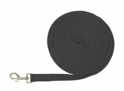 Pagony longeerlijn softgrip zwart bij Paardensportwebshop