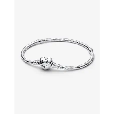 Pandora Armband Silver Hartsluiting 16cm 590719-16 bij JuweliersWebshop