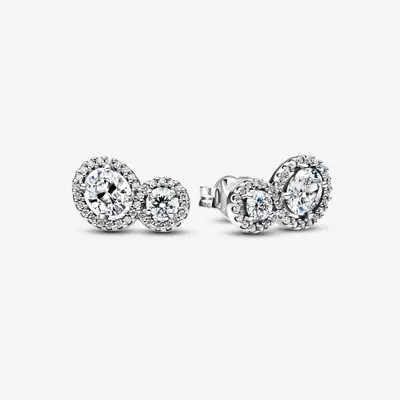 Pandora Embracing Halo Oorbellen 293774C01 bij Juwelier van Dam