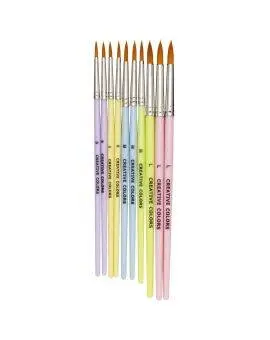 Panduro Junior penselen set - 10 stuks - 3 maten bij Pipoos