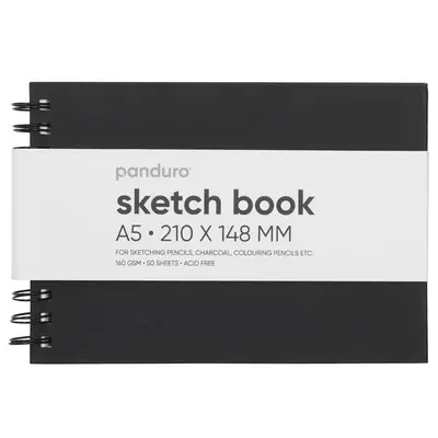 Panduro schetsboek ringband - landscape - A5 bij Pipoos
