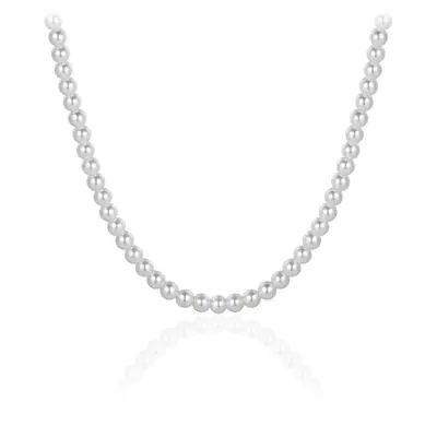 Parelketting sterling zilver - C010 bij Siebel Juweliers