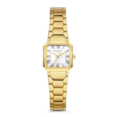 Parte di Me Orologio vierkant dameshorloge goudkleurig met parelmoer bij Brandfield