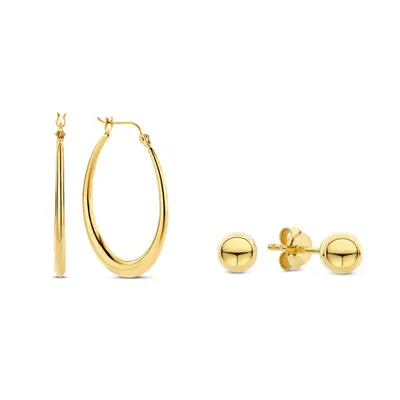 Parte Di Me Sorprendimi 925 Sterling Zilveren Gold Plated Oorbellen Giftset PDM90070 bij Brandfield