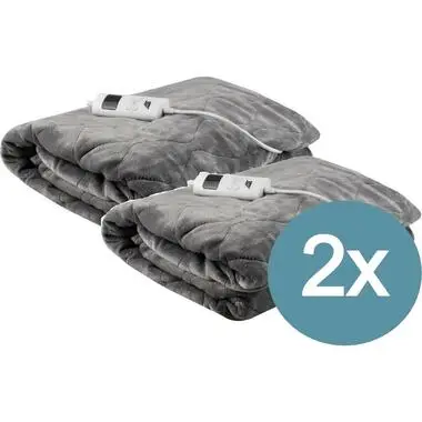 Parya Elektrische Deken - 2 PACK - Bovendeken - Onderdeken - Warmte Deken - 2 bij Leen Bakker