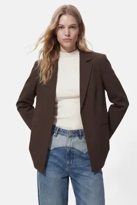 PCBOSELLA LS LOOSE BLAZER NOOS BC 17165761 Hot Fudge bij Sans