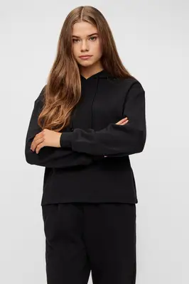 PCCHILLI LS HOODIE D2D BC 17113437 BLACK bij Sans