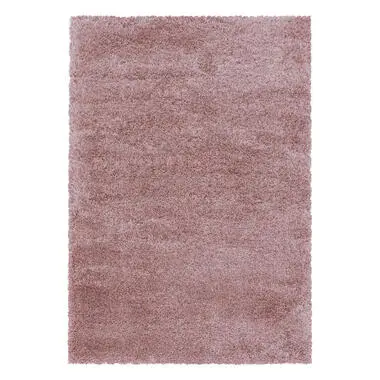 Pearl Soft Hoogpolig Vloerkleed Roze - 160x230 CM bij Leen Bakker