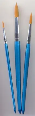 Penselen set nylon - 3x rond - 3st bij HobbyVision