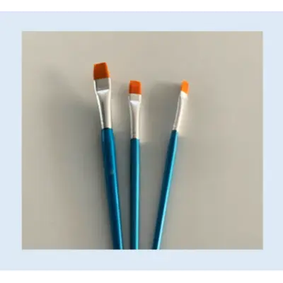 Penselenset plat 3 stuks synthetisch bij Art en Hobby