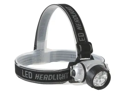 Perel 7-leds hoofdlamp - Grey bij Obelink