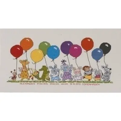 Permin Borduurpakket Bobbi De ballonnen 92 0396 bij Art en Hobby