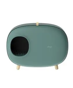 PETLUX design kattenbak met lade (groen) bij Ecodiervoeding