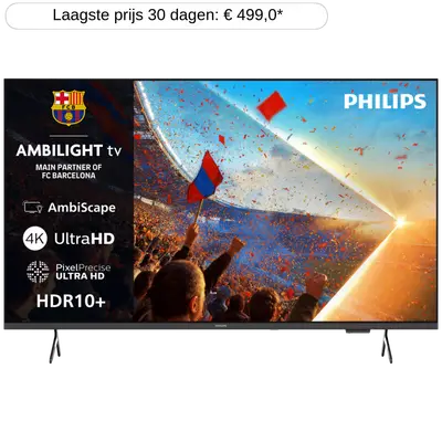 PHILIPS 50PUS8001/12 Ambilight TV (2026) - Ultra HD 4K - Led-tv - 50 inch - 2026 bij MediaMarkt