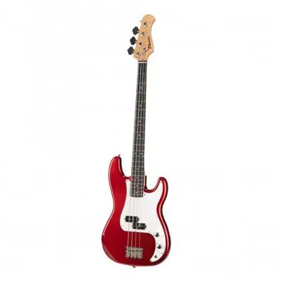 Phoenix PB MRD Metallic Rode Basgitaar bij VDS Instrumenten