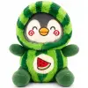 Pinguïn in Watermeloen Onesie Pluche Knuffel 30 cm bij TopKnuffels
