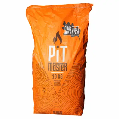 Pitmaster Hornbeam houtskool 10 kg bij Kolenboertje