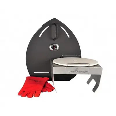 Pizza Oven Set Corten/zwart bij Buitenkookproducten