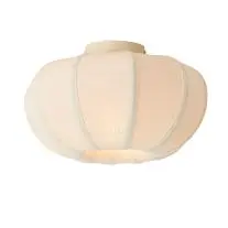 Plafondlamp 1-lichts 30x18 cm linnen creme bij Lampidee