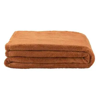 Plaid Duuk - caramel - 130x160 cm bij Leen Bakker