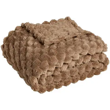 Plaid Honey Taupe 130x160cm bij Kwantum